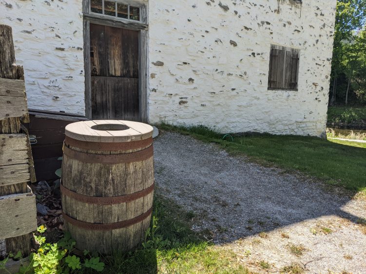 Wooden Barrel Outside Philipsburg Manor