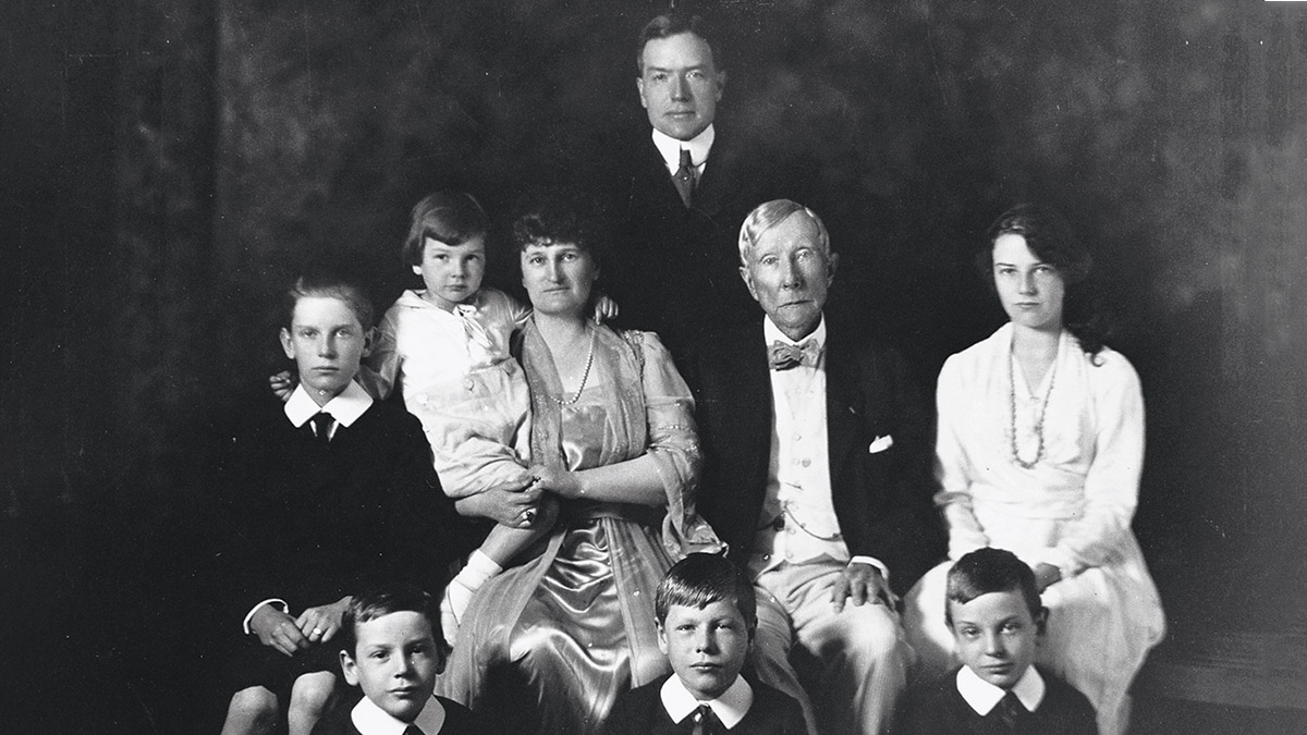 Image of John D. Rockefeller, Sr. and his son John D. Rockefeller