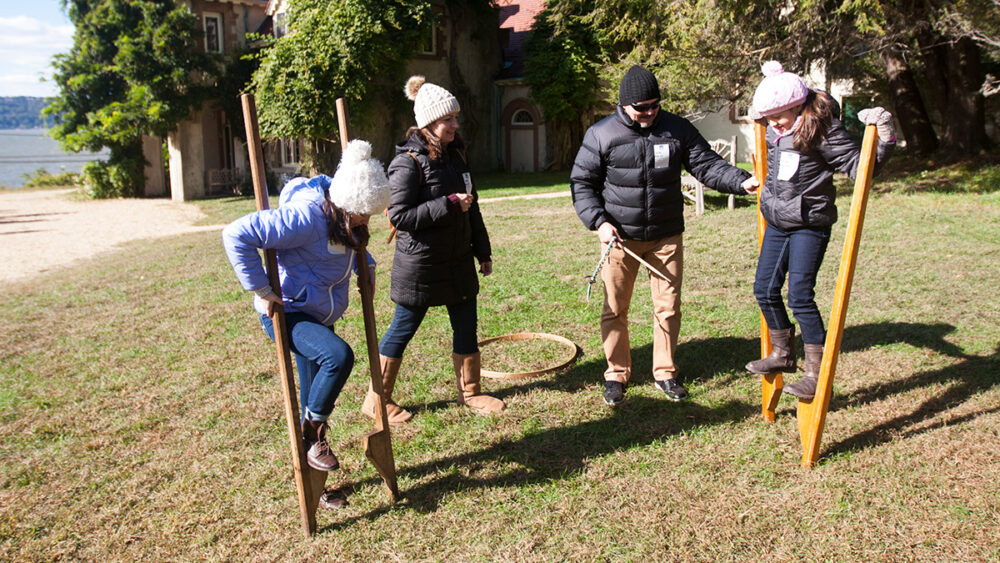 Lawn games at Washington Irving's Sunnyside Lawn games at Washington Irving's Sunnyside